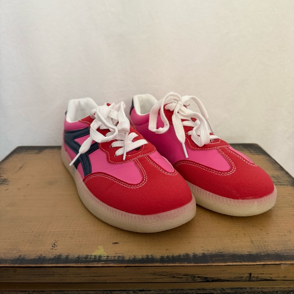 Women’s Red and Pink Sneakers